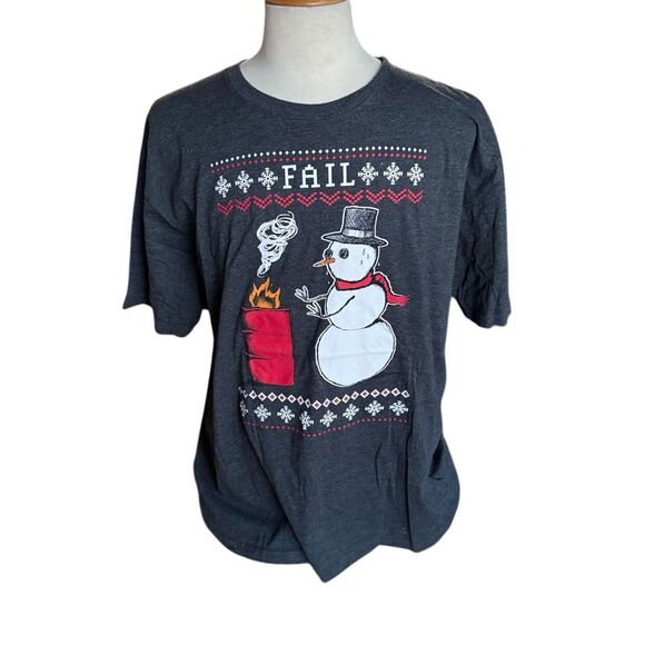 riot society Other - Riot Society Funny Snowman Fail Christmas‎ Ugly Holiday T-Shirt XXL